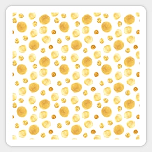 Golden polka dot Sticker